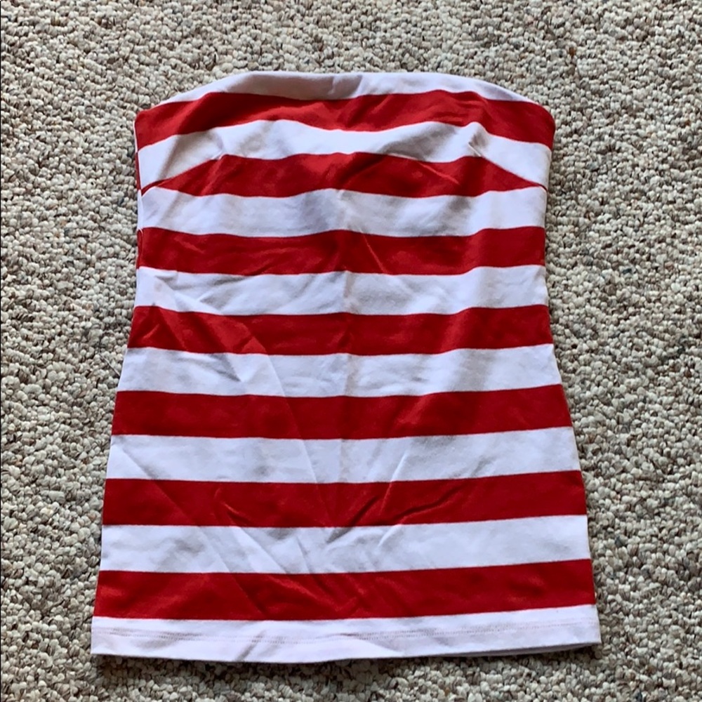 Striped tube top. Banana Republic